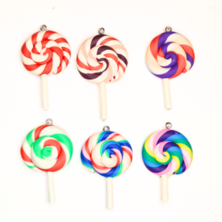 6 berlocker/charms lollipops  (20176)