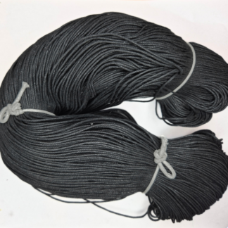 330 m svart vaxat bomullssnöre 1 mm (90019 SP)