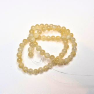 Topaz jade pärlor sträng 6 mm(ca 62 pärlor) (82179)