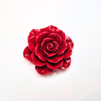 Syntetiskt snäckskal blomma med hål 50x45x19mm (20295)