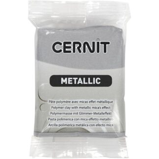Cernit modelleringslera  56 g/ 1 förp., silver metallic(080)