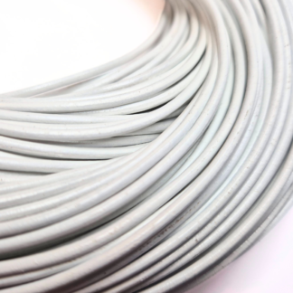 10 meter vitt lädersnöre 2 mm (91124)