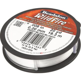 Wildfire smyckestråd 18,3 m 0,2 mm #61014 vit