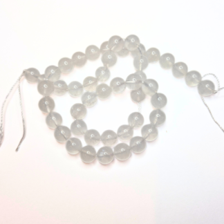 En sträng månsten-pärlor 8 mm (ca 47 pärlor) (82285)