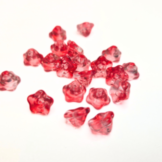 15 st pärlor i glas 8,5x8,x5,5mm  (82289)