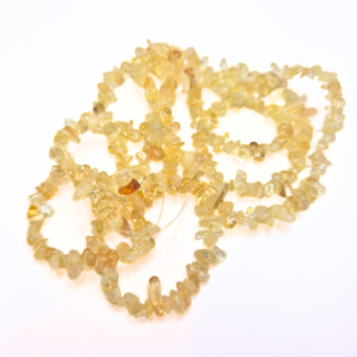 Citrin-pärlor chips sträng (80 cm) storlek 4-7x2-3x1-2,5mm (82295)