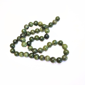 En sträng naturlig peridotpärlor 8 mm (ca 45 pärlor) (82310)