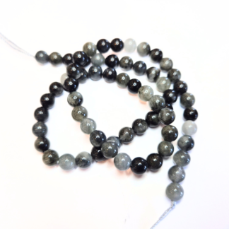 En sträng falköga-pärlor, 6 mm (ca 62 pärlor), grad AB+(82311)