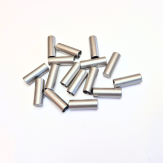 Ändslut i metall 15 st  19x6,5 mm (91148)